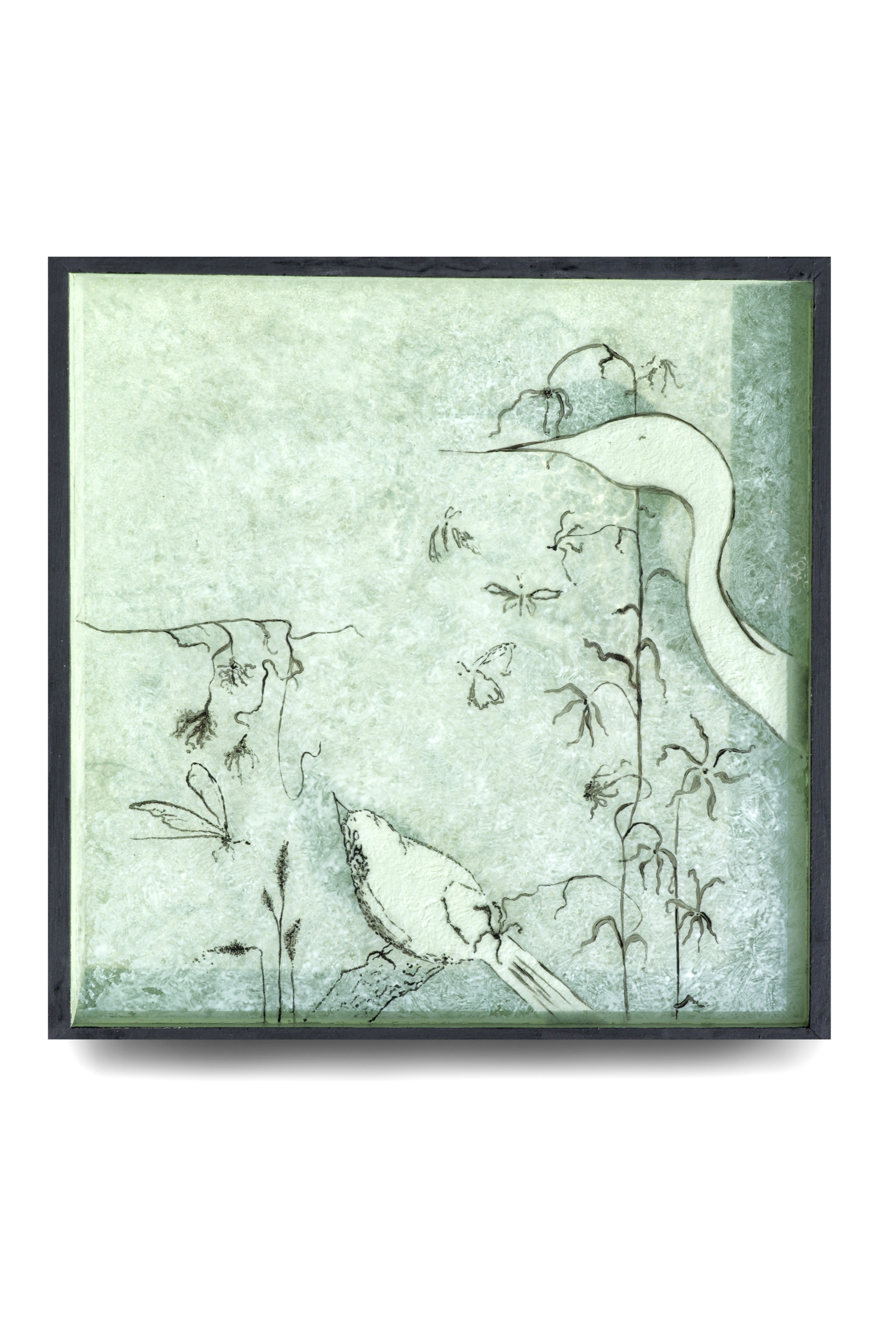 A Glimpse Between Petals